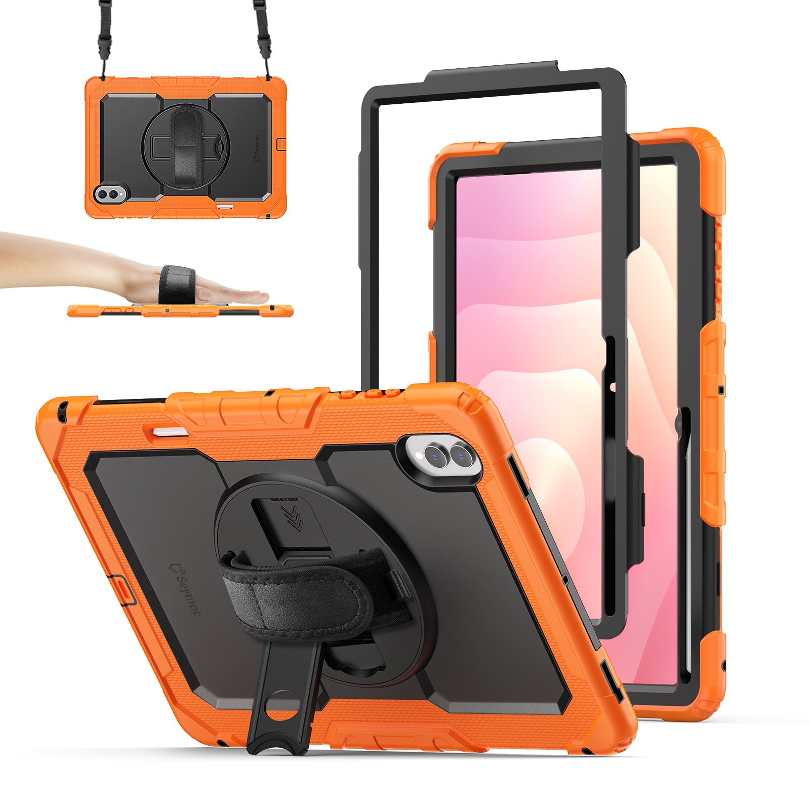 Samsung Galaxy Tab S11 Ultra 14.6-Inch Rugged Case with Adjustable Han