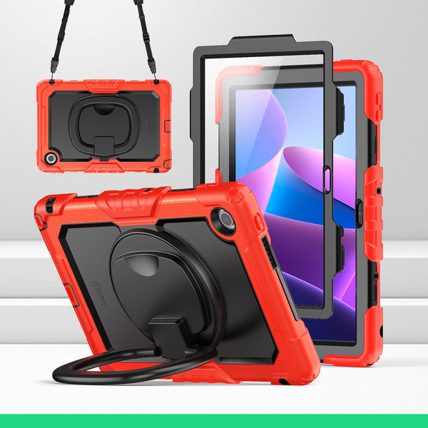 SEYMAC Lenovo Tab M10 HD 10.1 Inch Case (2025)-Silicone-G Series-Red