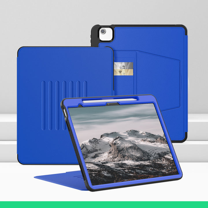 SEYMAC iPad Air 13 Inch Case (M2/M3) (2024/2025)-Leather-C Series-Blue-SEYMAC