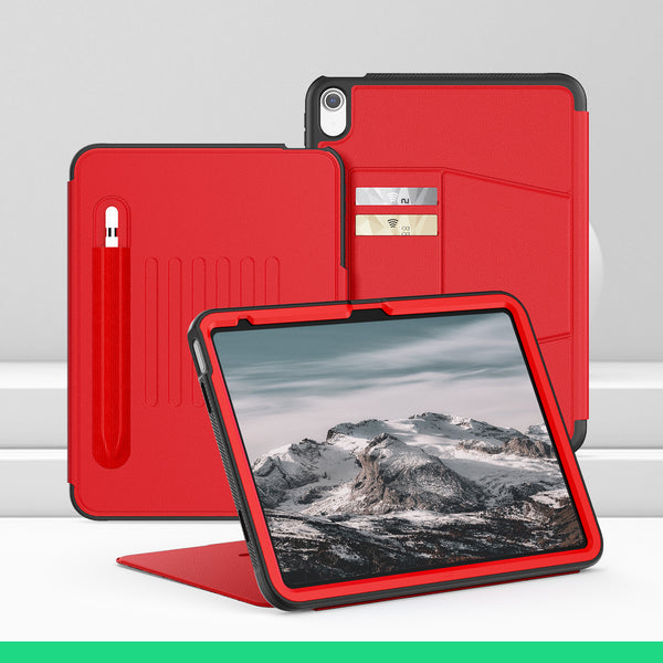 SEYMAC iPad A16 11 Inch Case (2025)-Leather-C Series-iPad A16-Red-SEYMAC