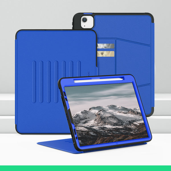 SEYMAC iPad Air 4th/5th Gen 10.9 Inch Case (2020/2022)-Leather-C Series-Blue-SEYMAC