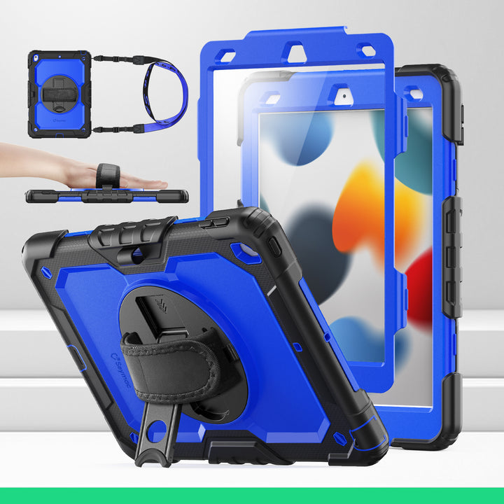 SEYMAC iPad 10.2 Inch Case (2019/2020/2021)-Silicone-S Series-Blue-SEYMAC
