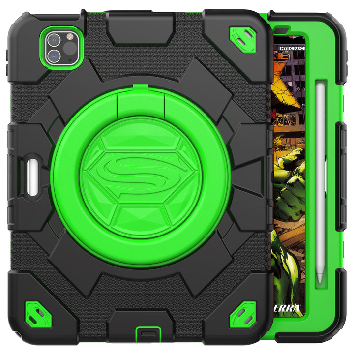 NEW | Rugged Case for iPad Pro 11" 2018 | SHERO-S - SEYMAC#colour_greenblack