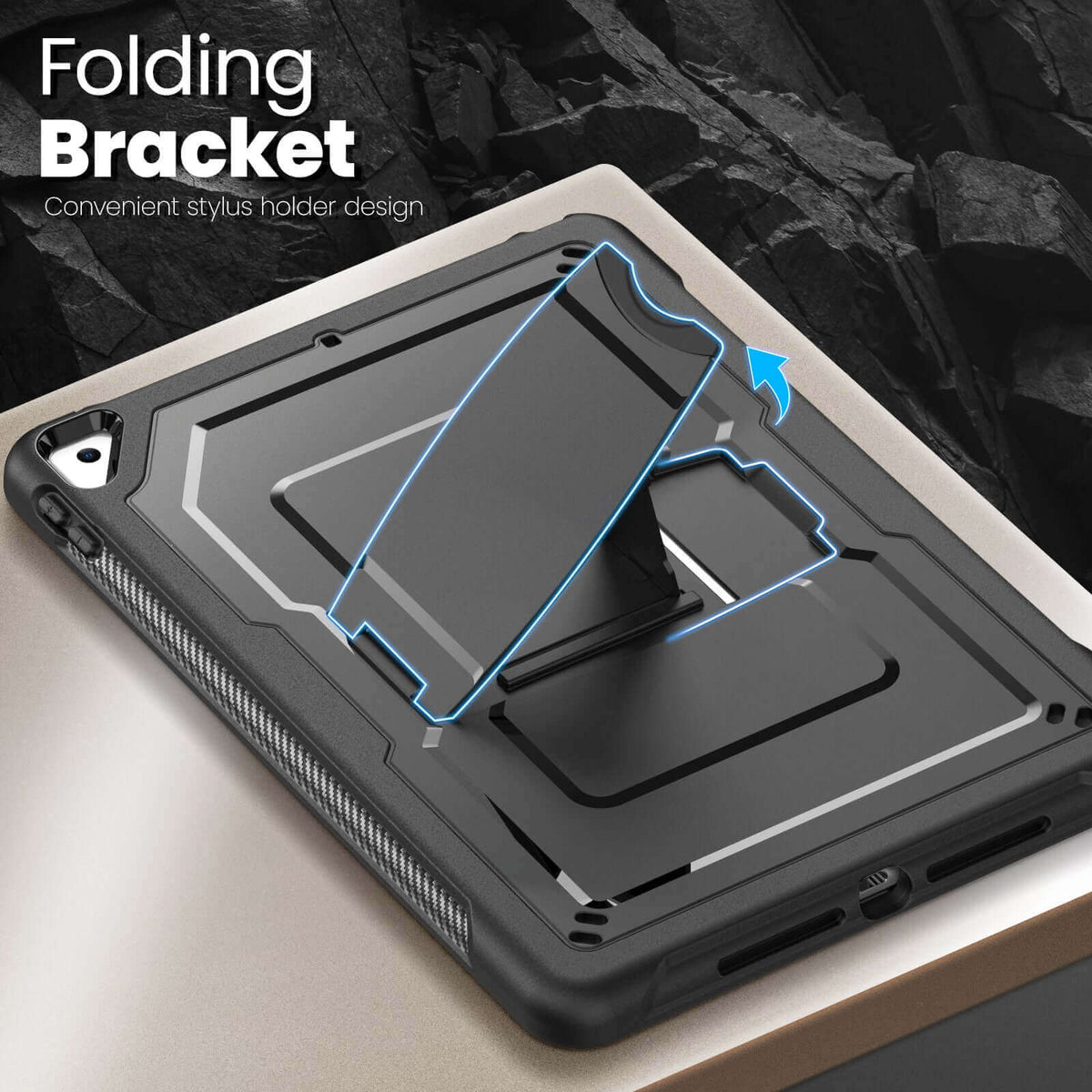 iPad Pro 10.5 Inch Rugged Case with Built‑in Kickstand