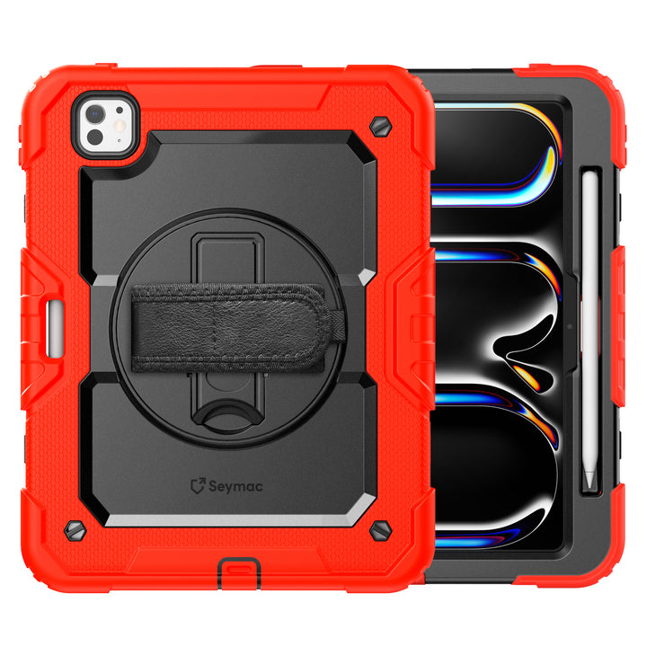 SEYMAC iPad Pro 11 Inch Case (M4) (2024)-Silicone-S Series-Black-SEYMAC