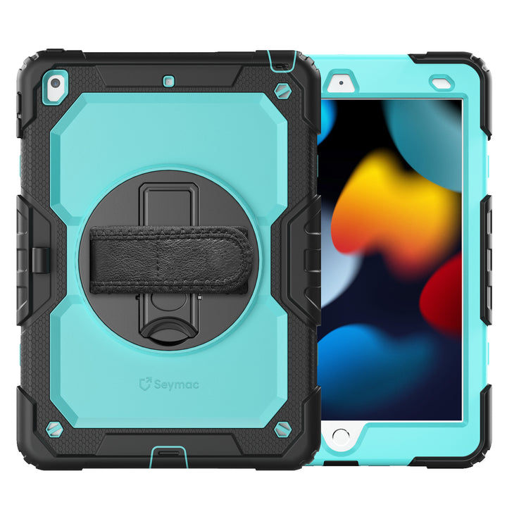 SEYMAC iPad 10.2 Inch Case (2019/2020/2021)-Silicone-S Series-Black-SEYMAC