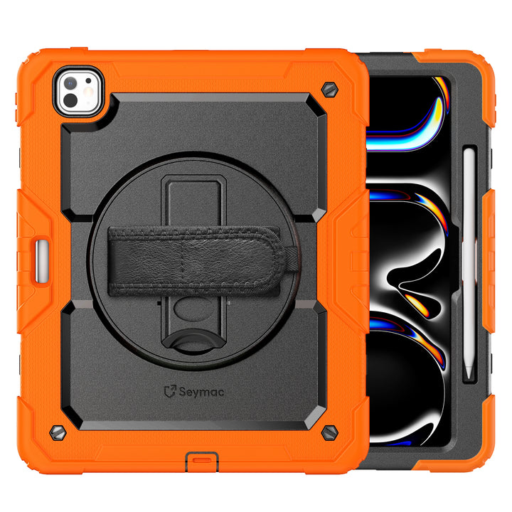SEYMAC iPad Pro 13 Inch Case (M4) (2024)-Silicone-S Series-Black-SEYMAC