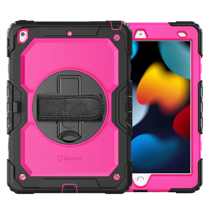 SEYMAC iPad 10.2 Inch Case (2019/2020/2021)-Silicone-S Series-Black-SEYMAC