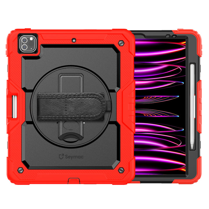 SEYMAC iPad Pro 12.9 Inch Case (2018-2022)-Silicone-S Series-Black-SEYMAC