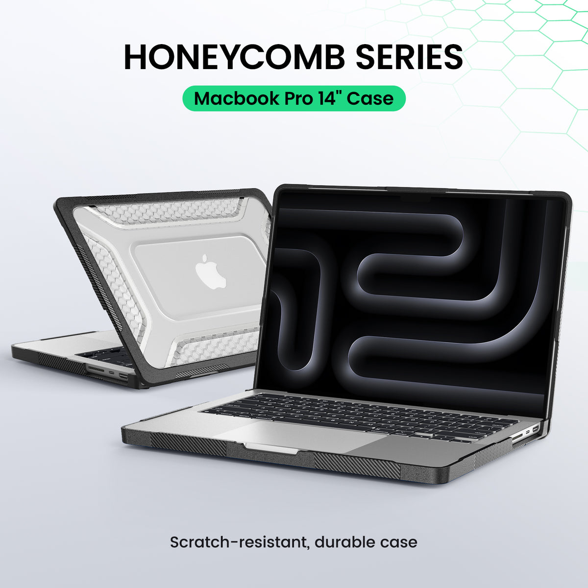 MacBook Pro 14-Inch M5/M4/M3/M2/M1 Honeycomb Protection Case with Lightweight Design,Black-t4option0_0
