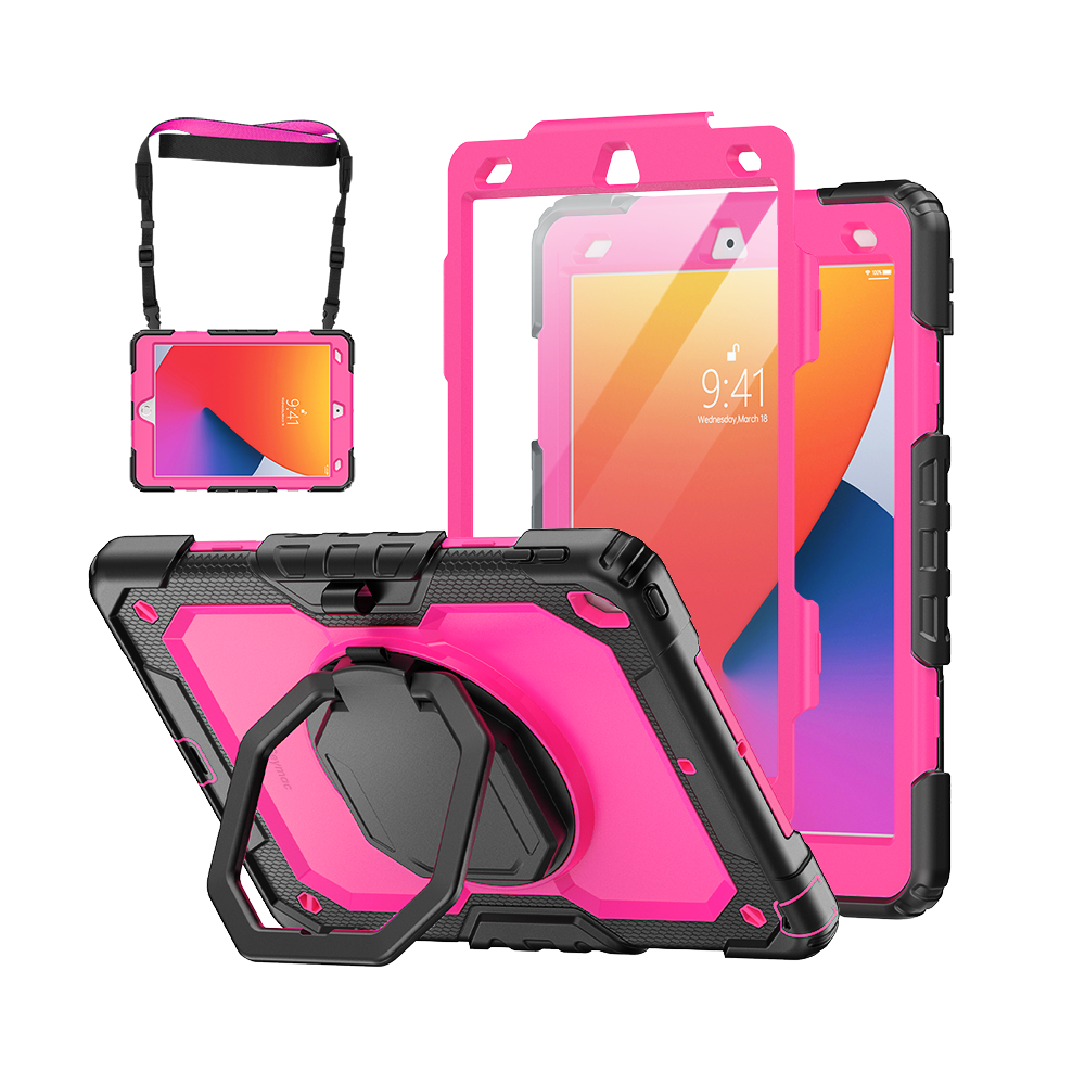 iPad 7th/8th/9th Gen 10.2 Inch Rugged Case with 360° Rotating Hand Grip