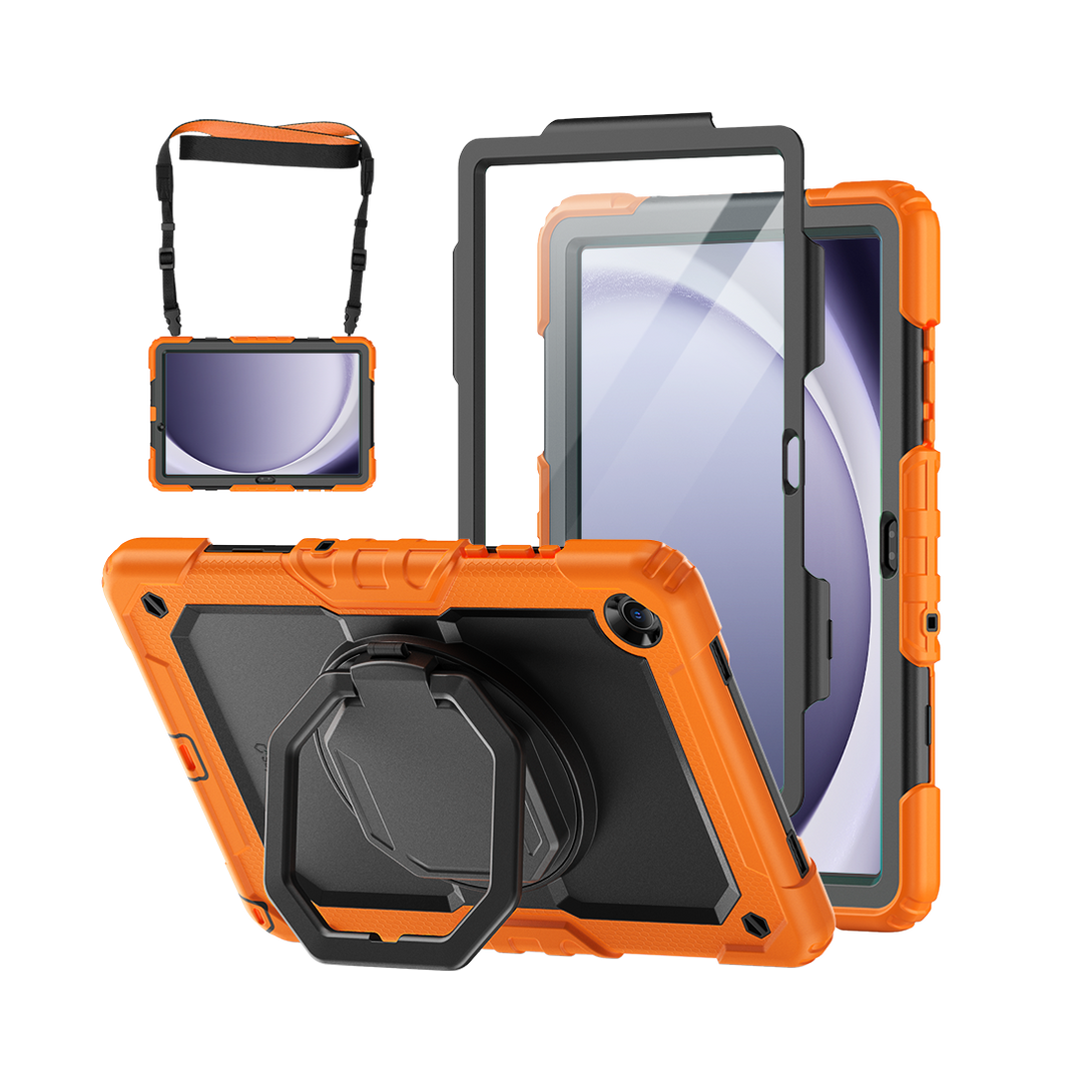 Samsung Galaxy Tab A11+ 11-Inch Rugged Case with 360° Rotating Hand Gr