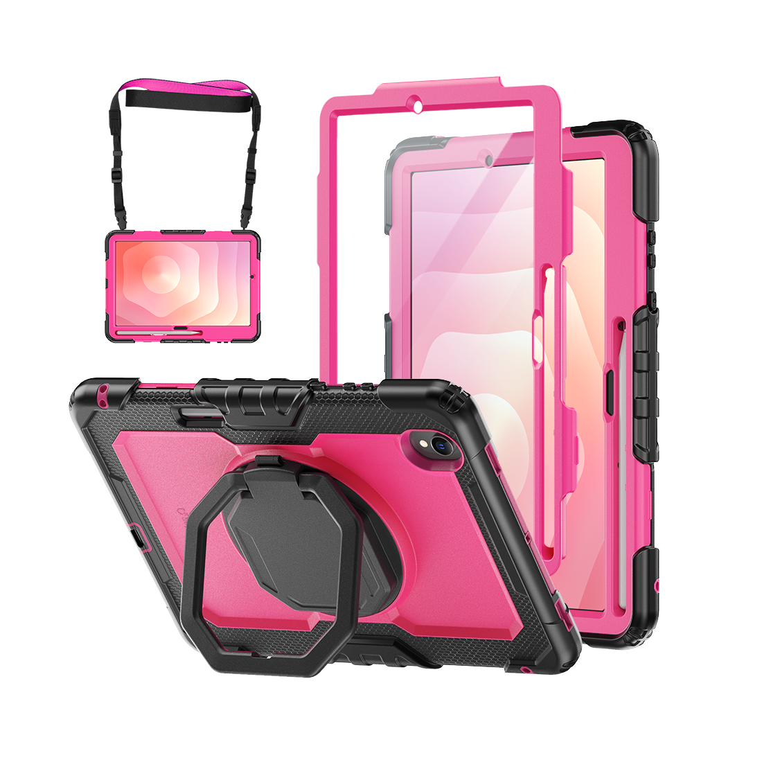 Samsung Galaxy Tab S11 11-Inch Rugged Case with 360° Rotating Hand Grip