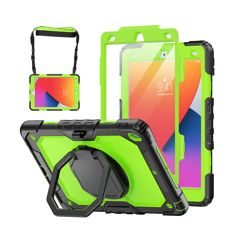 iPad 7th/8th/9th Gen 10.2 Inch Rugged Case with 360° Rotating Hand Grip