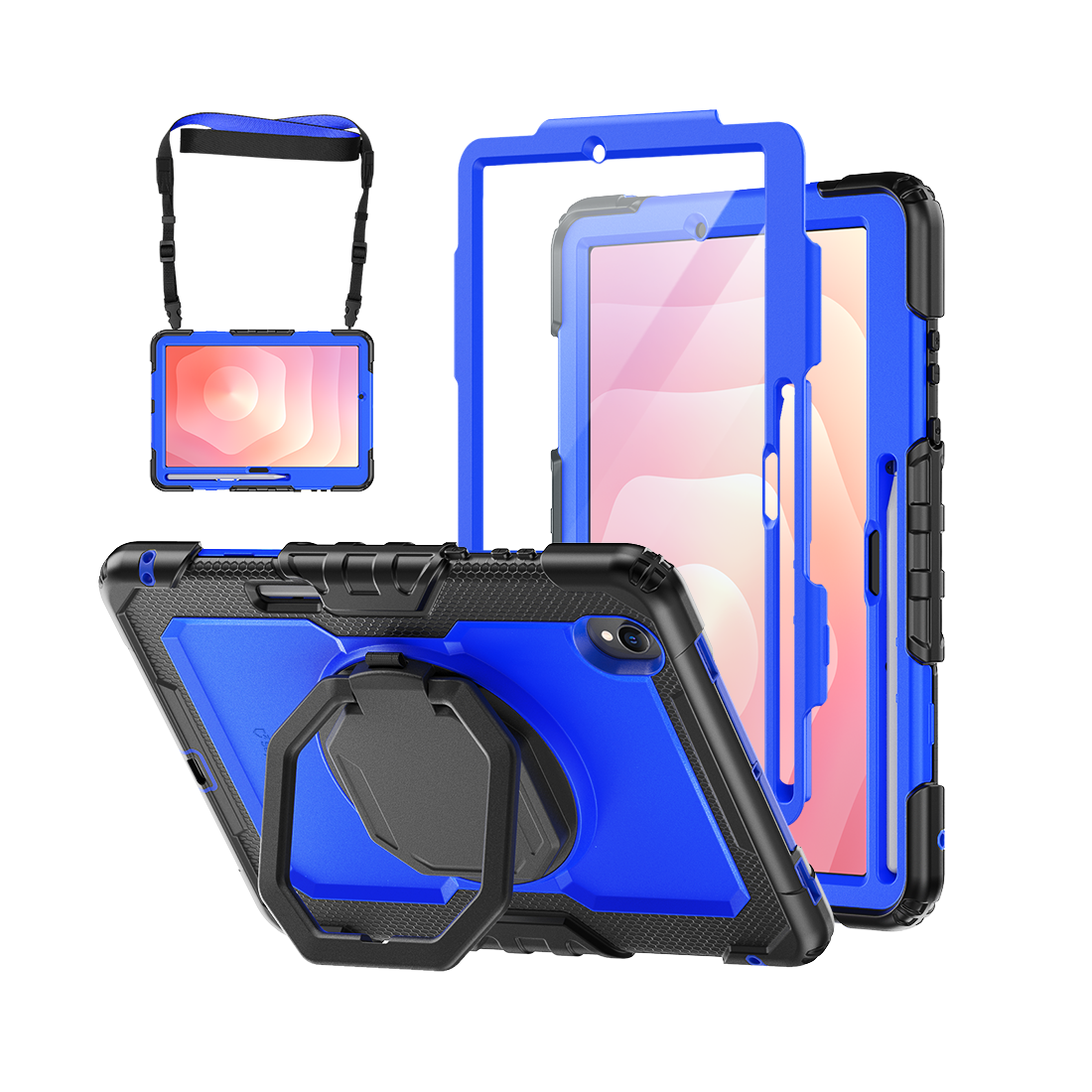 Samsung Galaxy Tab S11 11-Inch Rugged Case with 360° Rotating Hand Grip