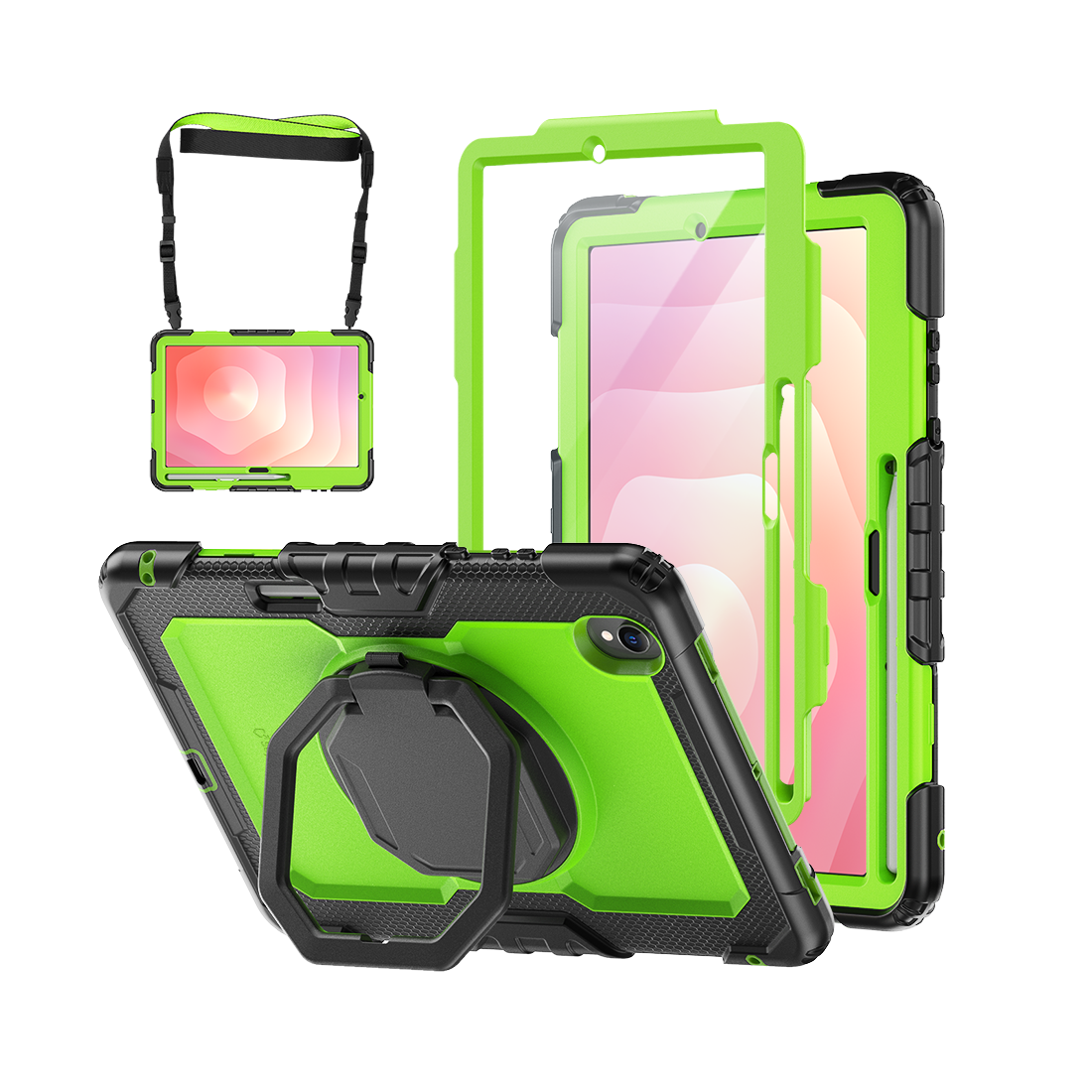 Samsung Galaxy Tab S11 11-Inch Rugged Case with 360° Rotating Hand Grip