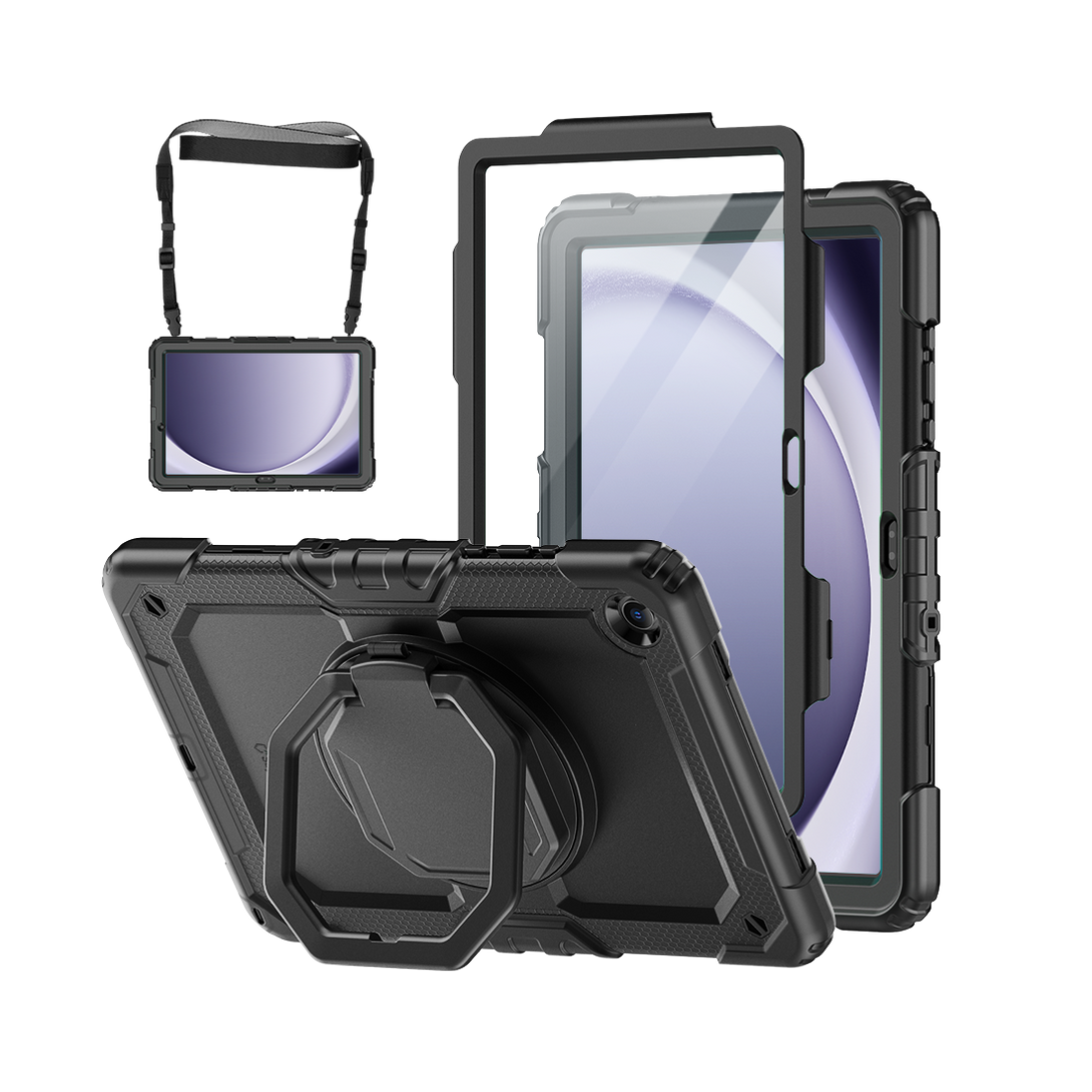 Samsung Galaxy Tab A11+ 11-Inch Rugged Case with 360° Rotating Hand Gr