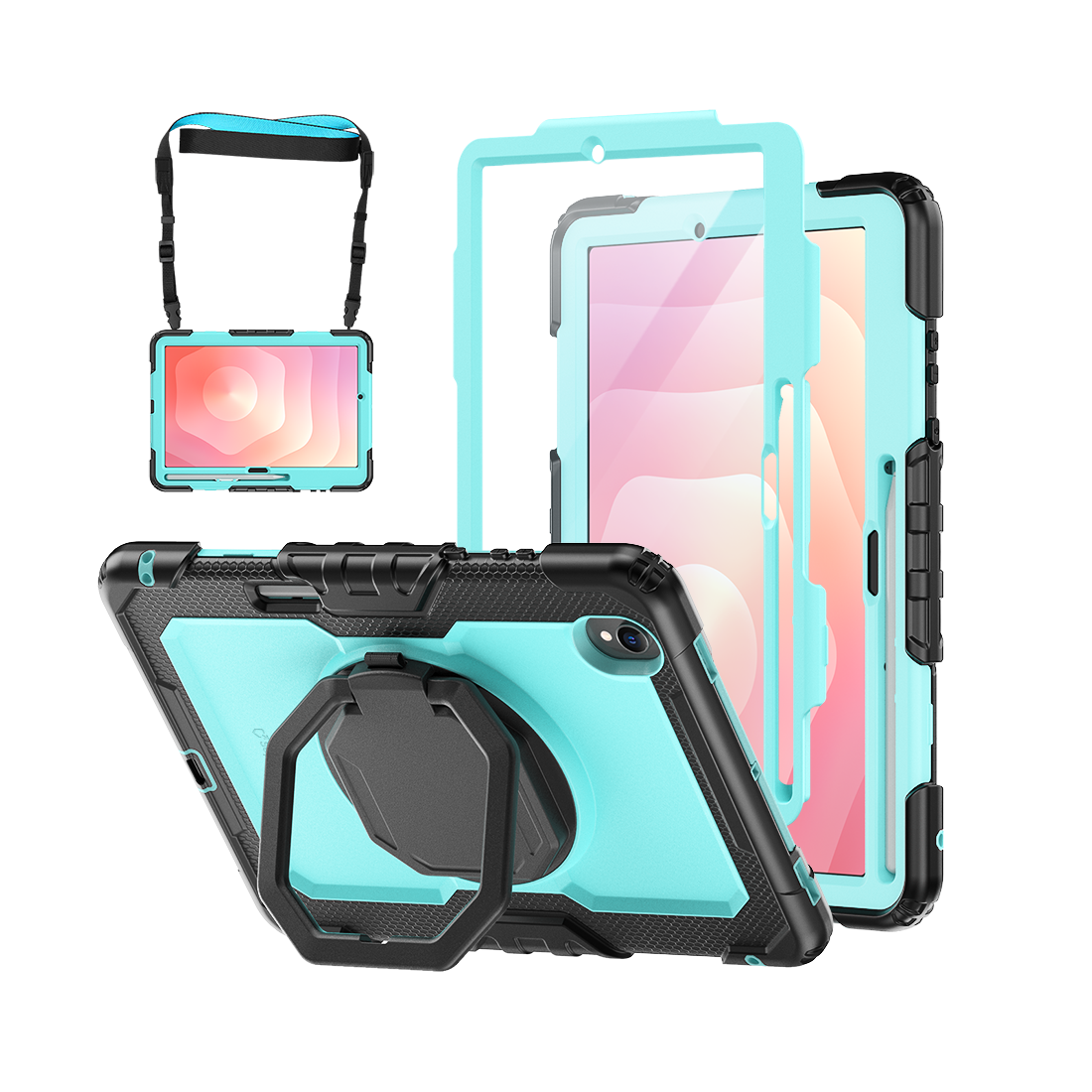 Samsung Galaxy Tab S11 11-Inch Rugged Case with 360° Rotating Hand Grip