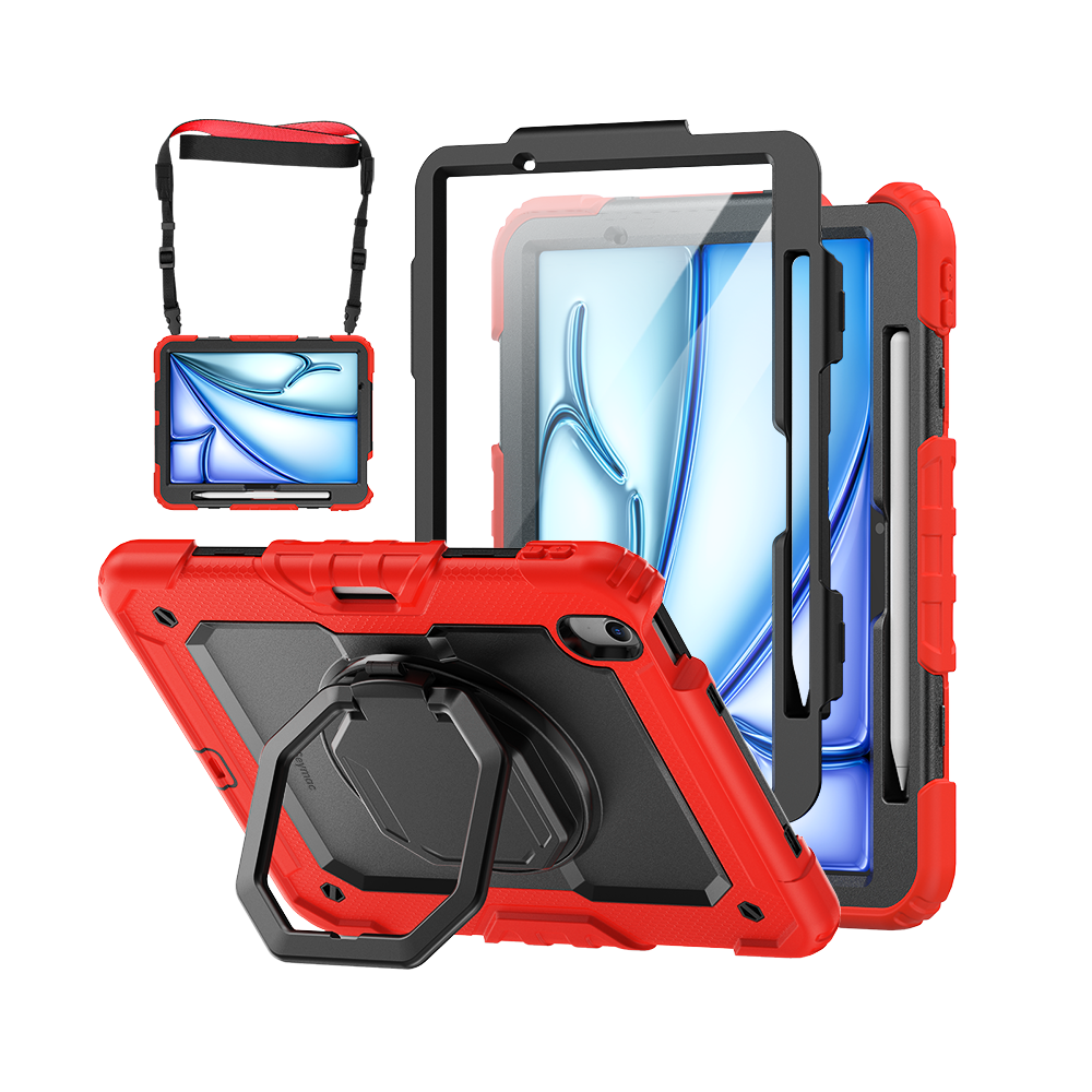 iPad Air 11-Inch (M4/M2/M3) Rugged Case with 360° Rotating Hand Grip