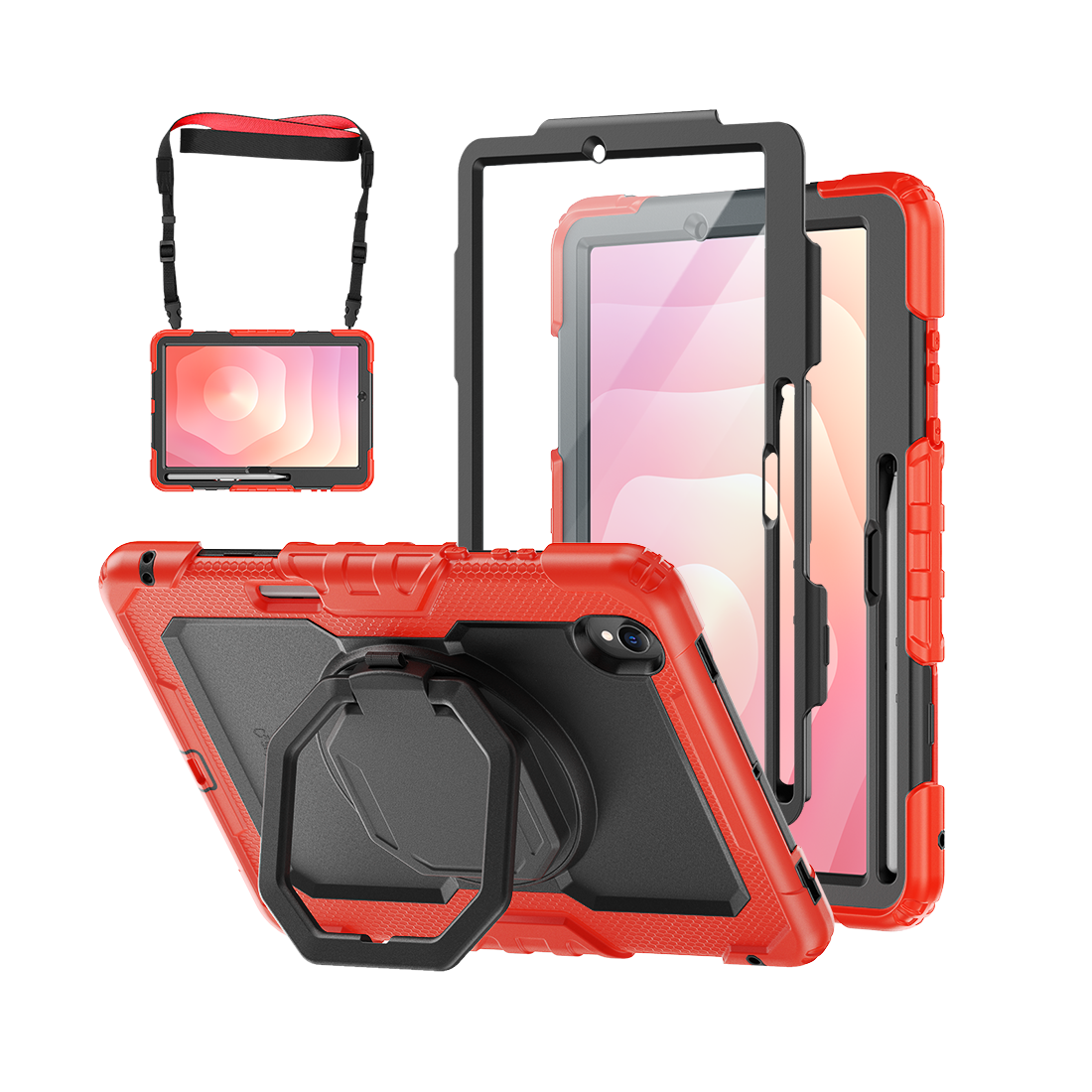 Samsung Galaxy Tab S11 11-Inch Rugged Case with 360° Rotating Hand Grip