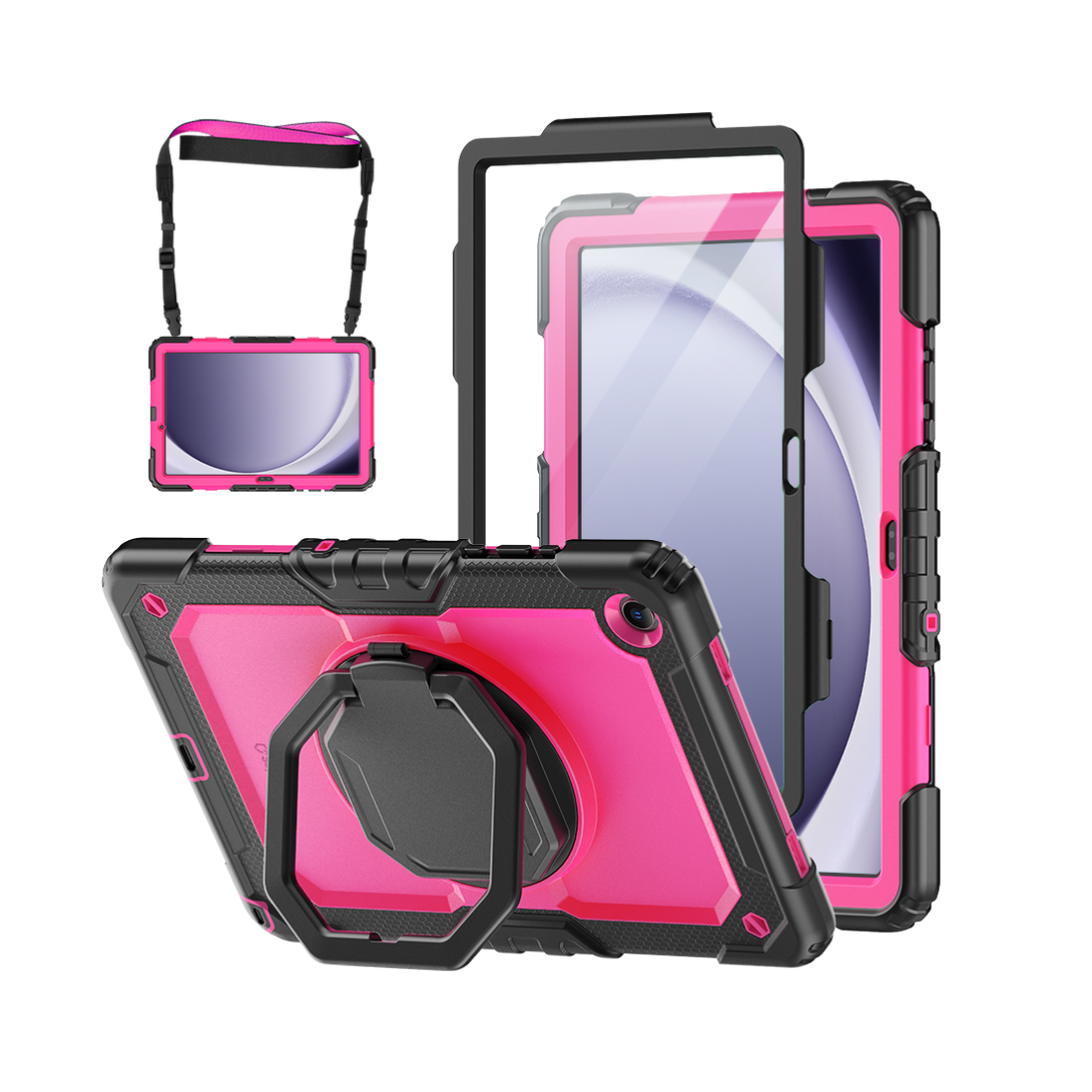 Samsung Galaxy Tab A11+ 11-Inch Rugged Case with 360° Rotating Hand Gr