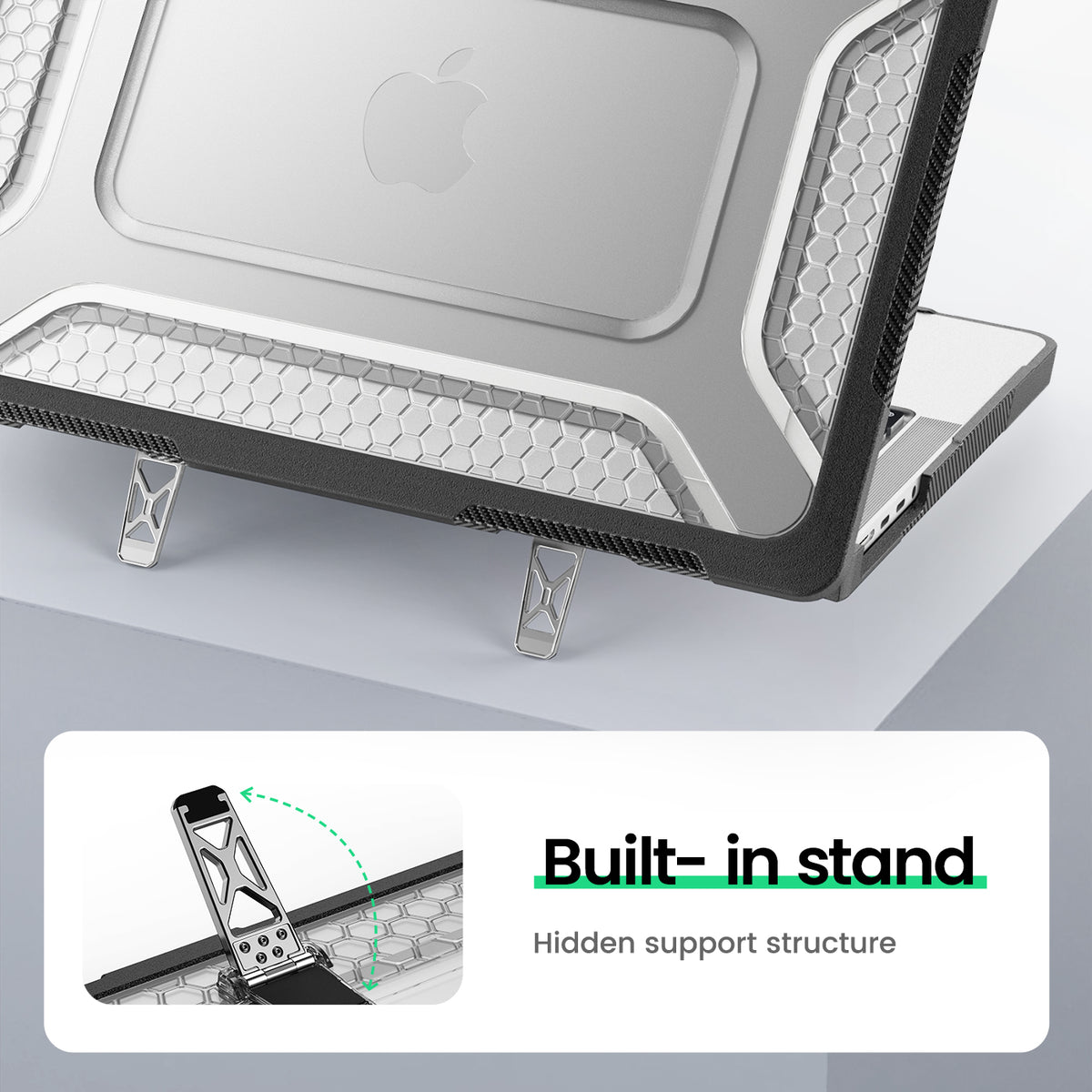MacBook Pro 14-Inch M5/M4/M3/M2/M1 Honeycomb Protection Case with Lightweight Design,Black-t4option0_0