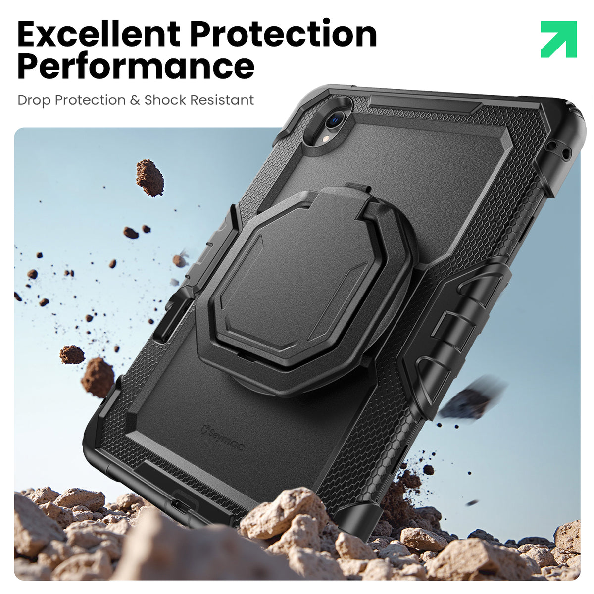 Samsung Galaxy Tab S11 11-Inch Rugged Case with 360° Rotating Hand Grip