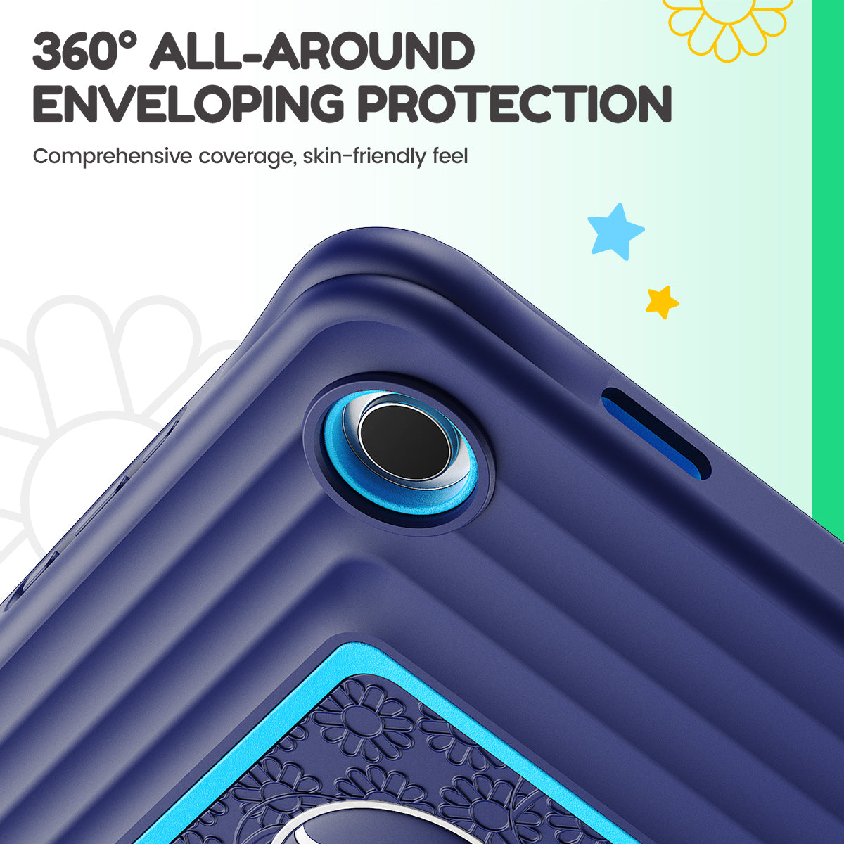 Samsung Galaxy Tab A11+ Kids Tablet Case - Shockproof Handle Stand Cover,Indigo-t4option0_0