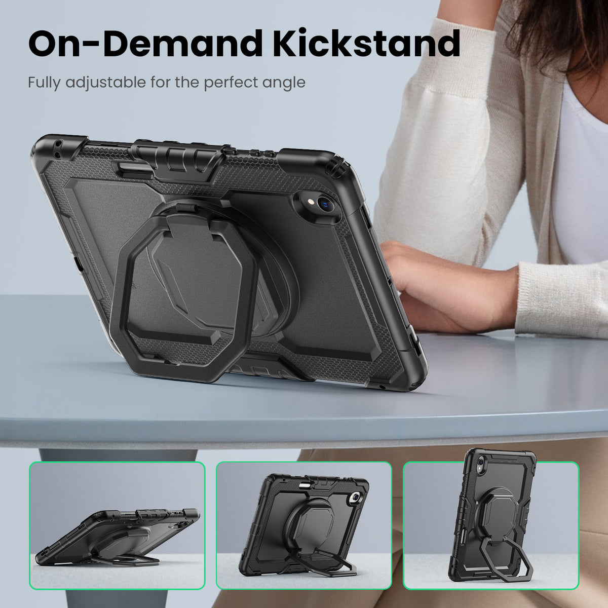 Samsung Galaxy Tab S11 11-Inch Rugged Case with 360° Rotating Hand Grip