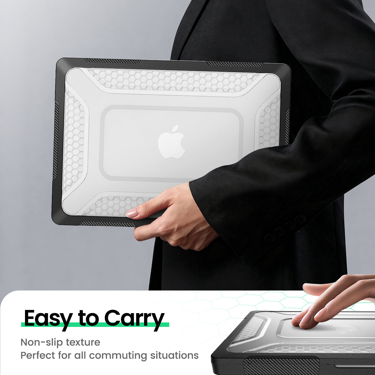 MacBook Pro 14-Inch M5/M4/M3/M2/M1 Honeycomb Protection Case with Lightweight Design,Black-t4option0_0