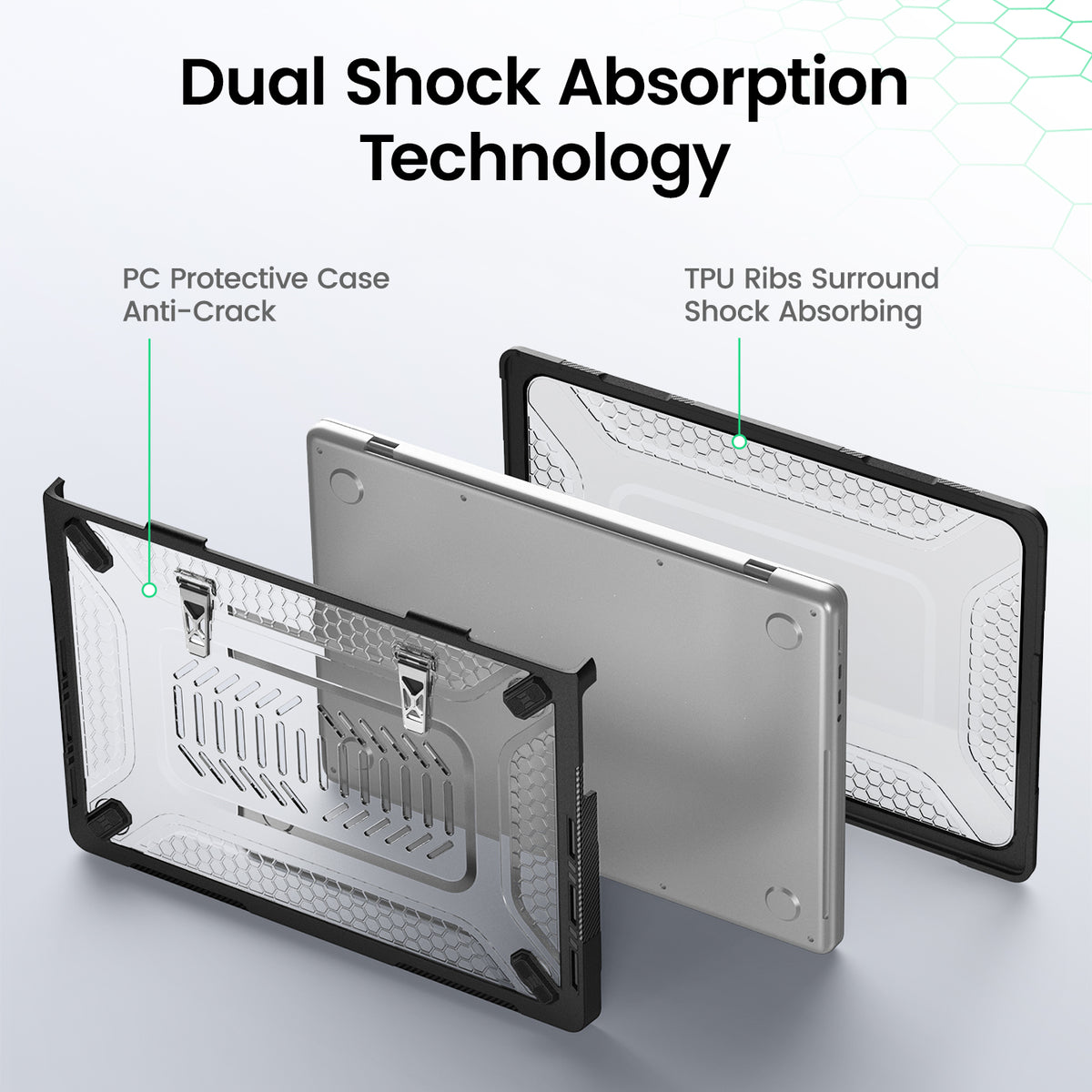 MacBook Pro 14-Inch M5/M4/M3/M2/M1 Honeycomb Protection Case with Lightweight Design,Black-t4option0_0