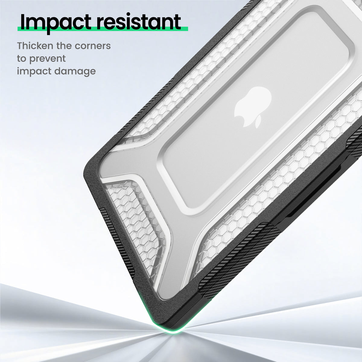 Macbook Air 13-inch (M5/M4/M3/M2) Honeycomb Protection Case with Lightweight Design,Black-t4option0_0
