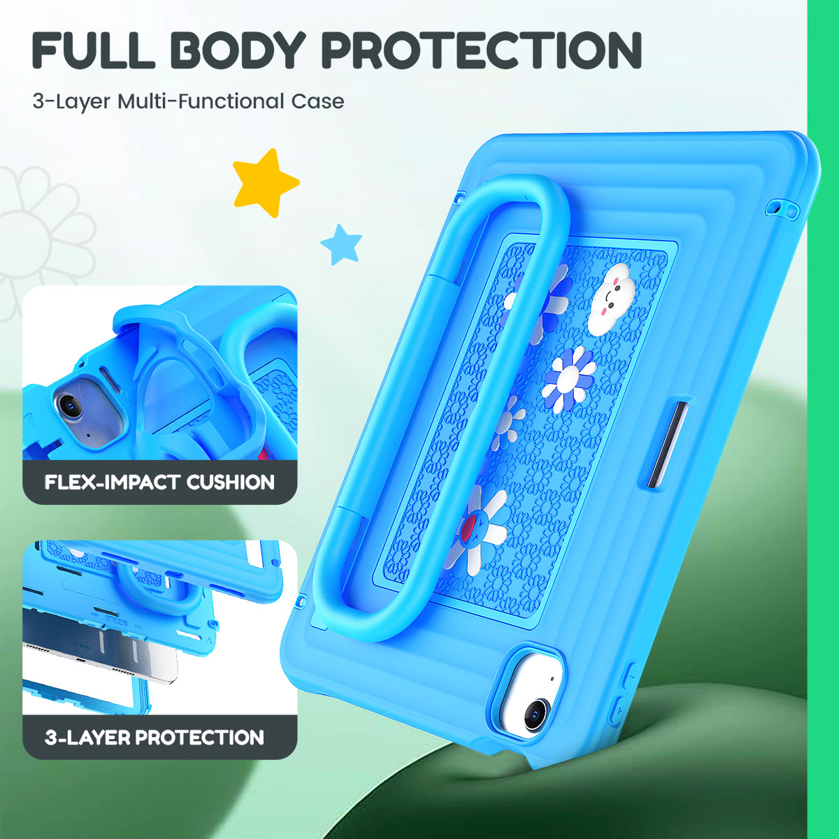Kids Tablet Case for iPad Air 11-inch (M2/M3/M4),Highlighter Blue-t4option0_0