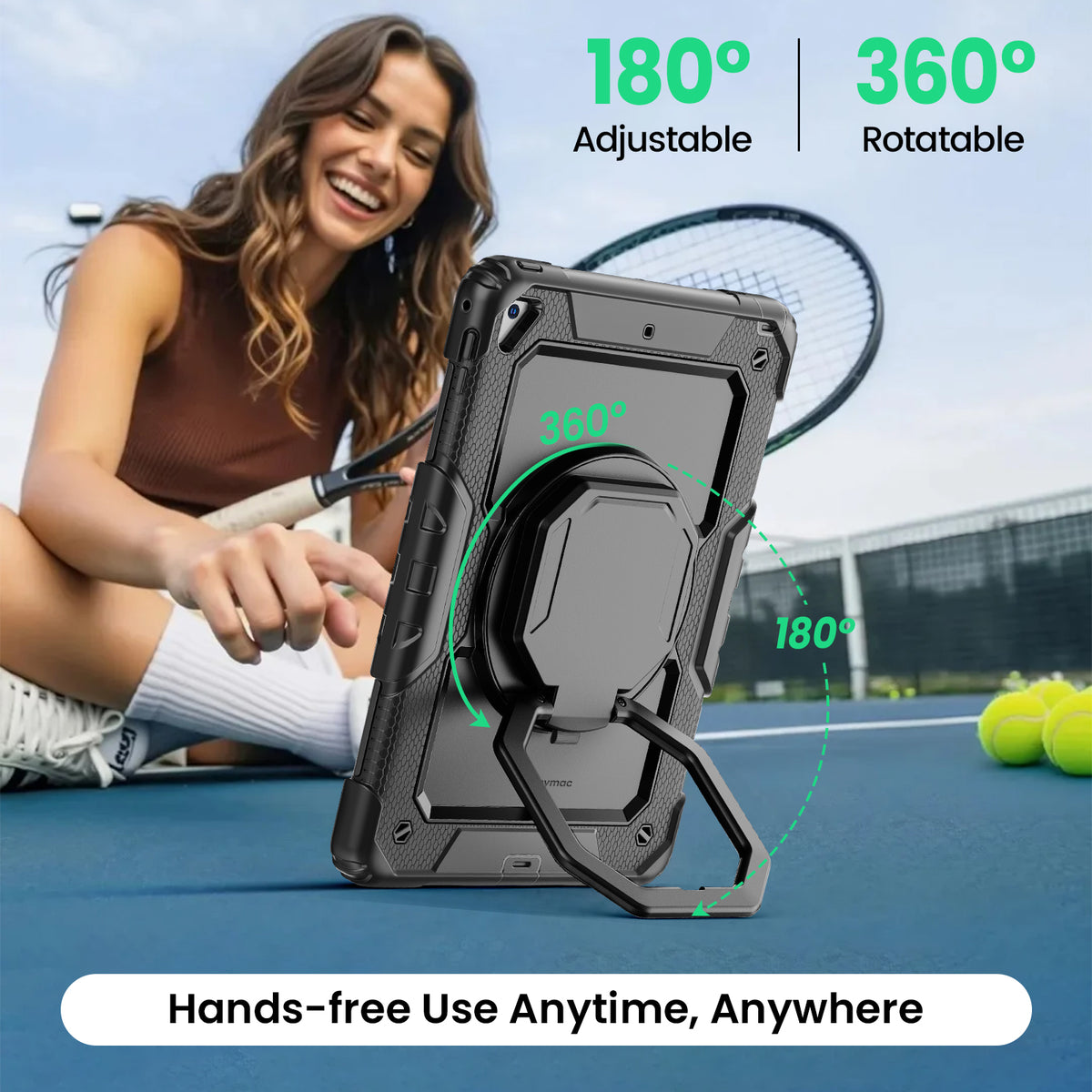 iPad Pro 9.7 Inch Rugged Case with 360° Rotating Hand Grip