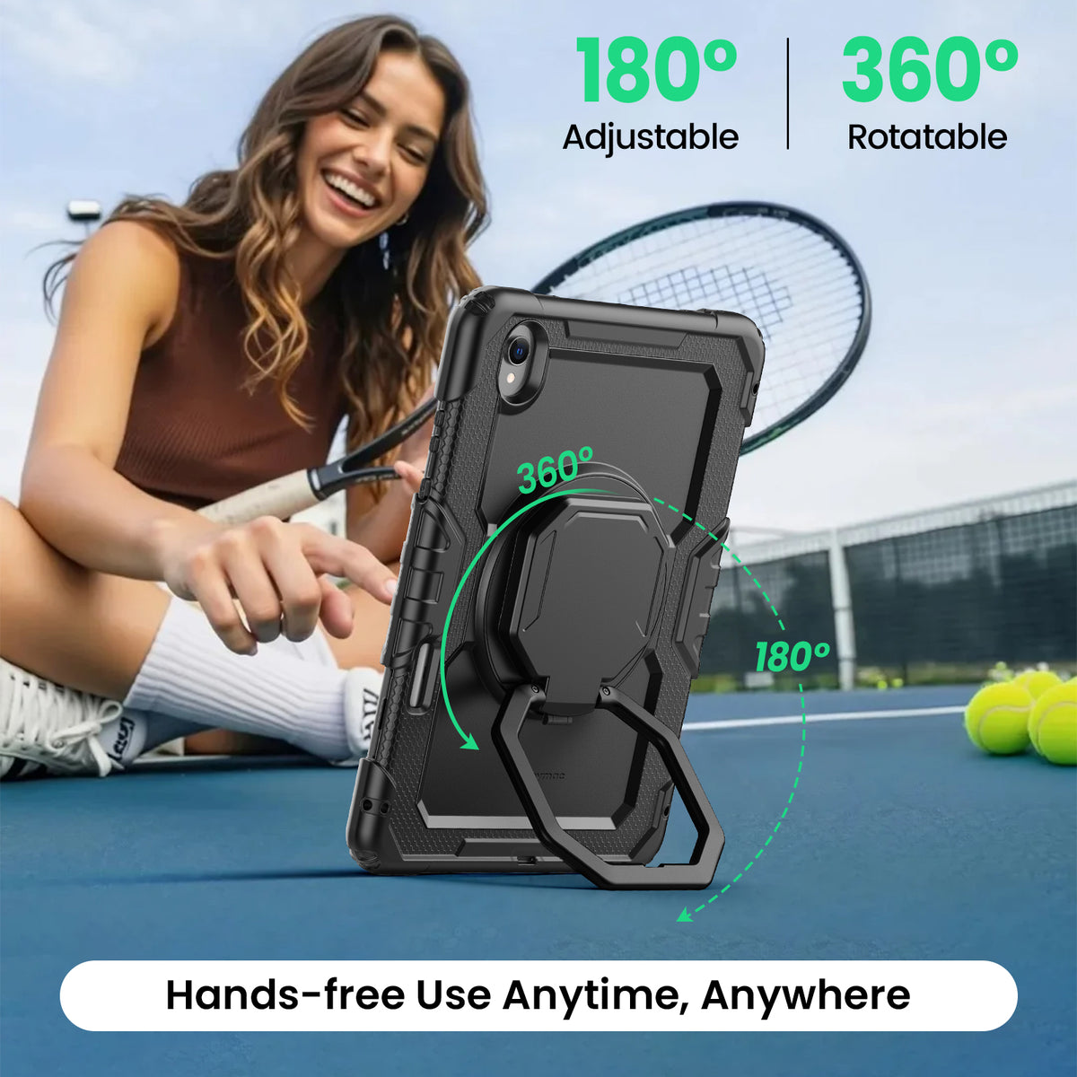 Samsung Galaxy Tab S11 11-Inch Rugged Case with 360° Rotating Hand Grip
