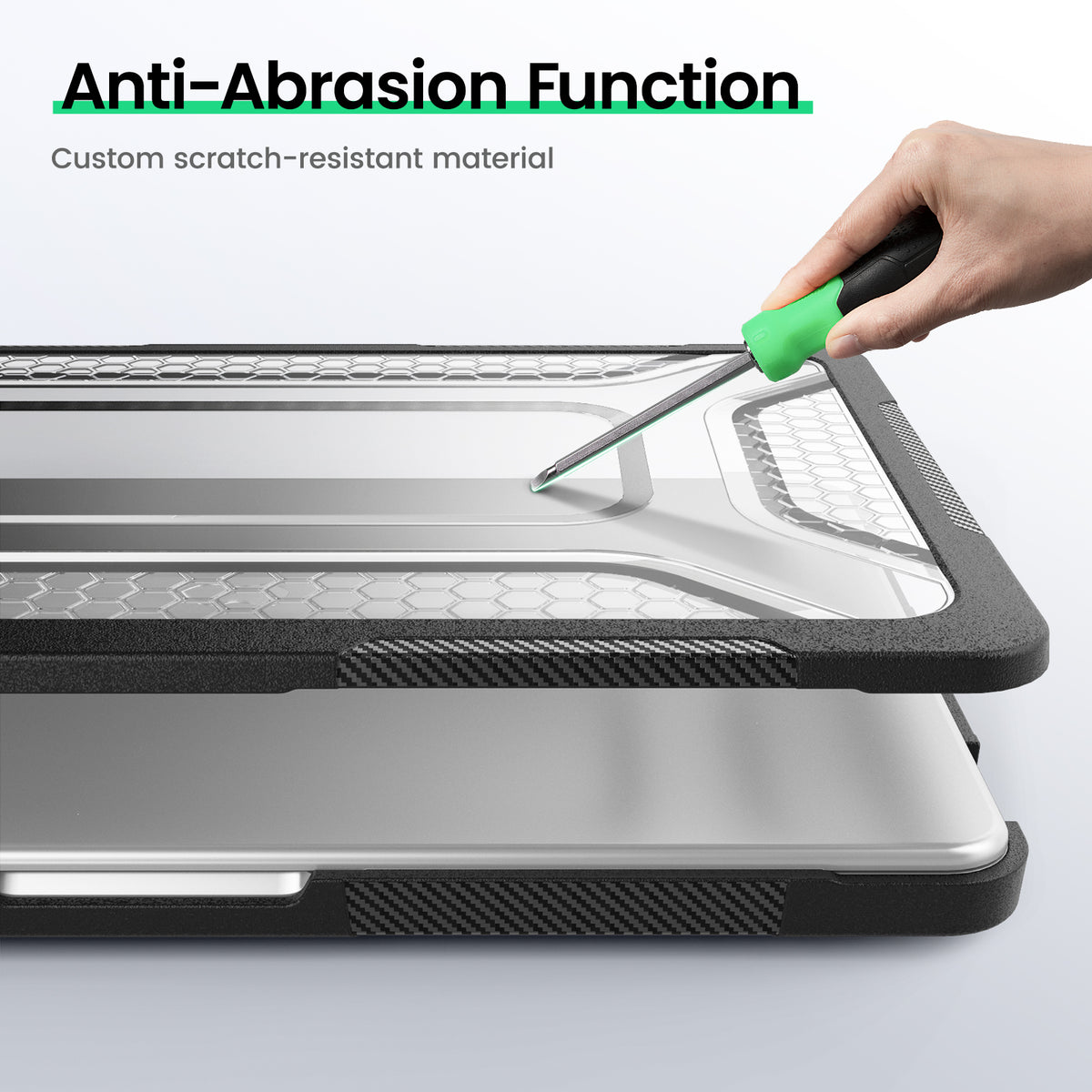 Macbook Neo 13-Inch Honeycomb Protection Case with Lightweight Design,Black-t4option0_0