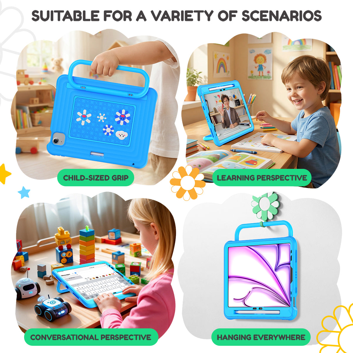 Kids Tablet Case for iPad Air 11-inch (M2/M3/M4),Highlighter Blue-t4option0_0