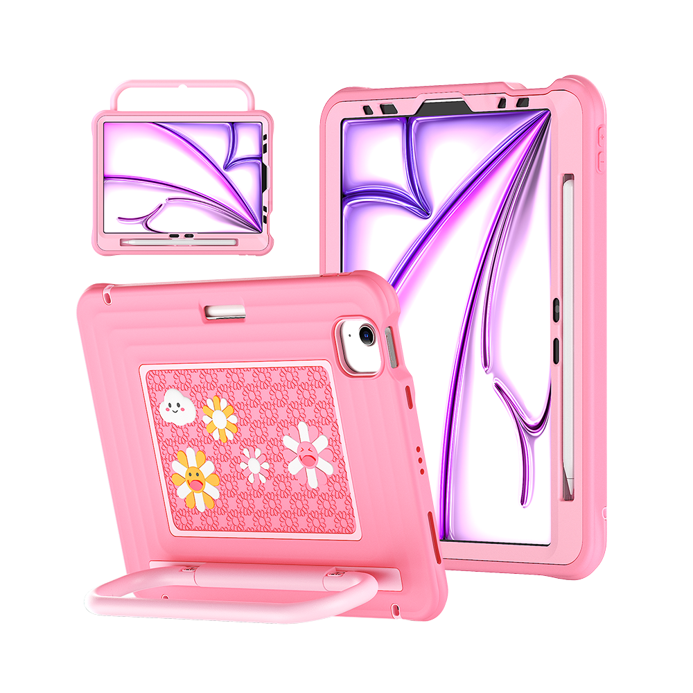 Kids Tablet Case for iPad Air 11-inch (M2/M3/M4), Pink - t4option0_4