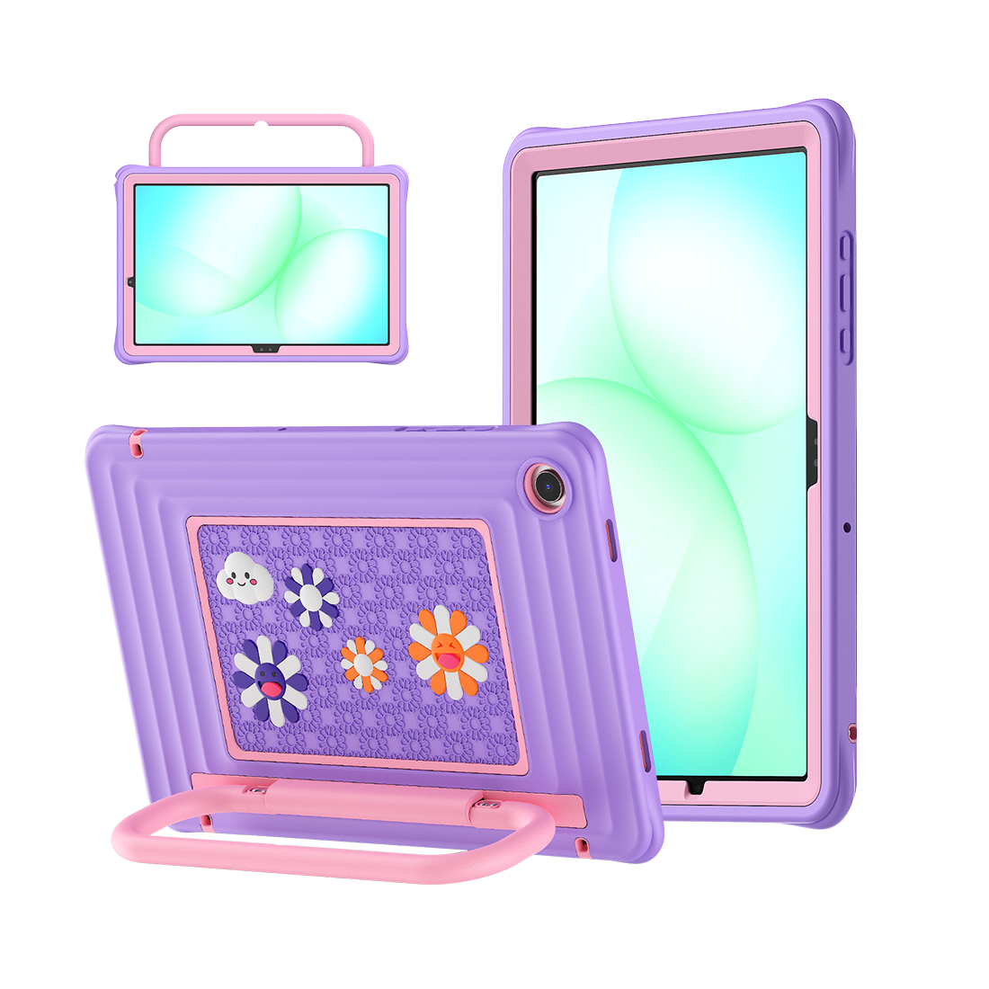 Samsung Galaxy Tab A11+ Kids Tablet Case - Shockproof Handle Stand Cover,Indigo-t4option0_2