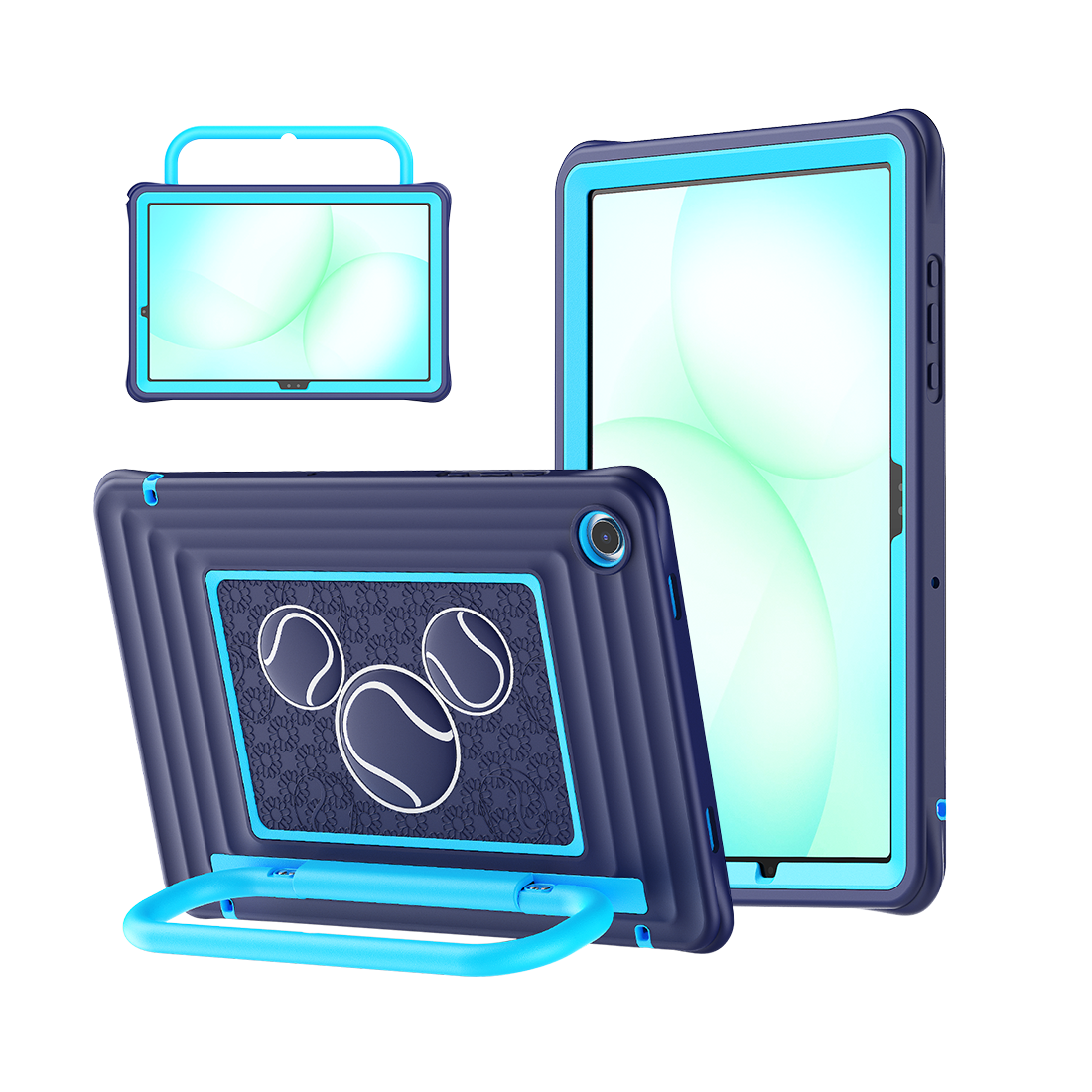 Samsung Galaxy Tab A11+ Kids Tablet Case - Shockproof Handle Stand Cover,Indigo-t4option0_0