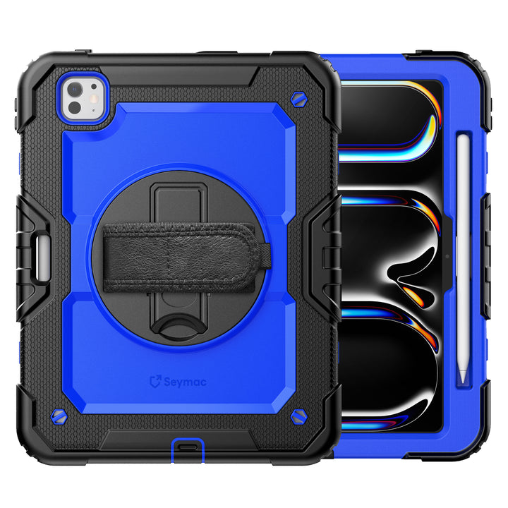 SEYMAC iPad Pro 11 Inch Case (M4) (2024)-Silicone-S Series-Black-SEYMAC
