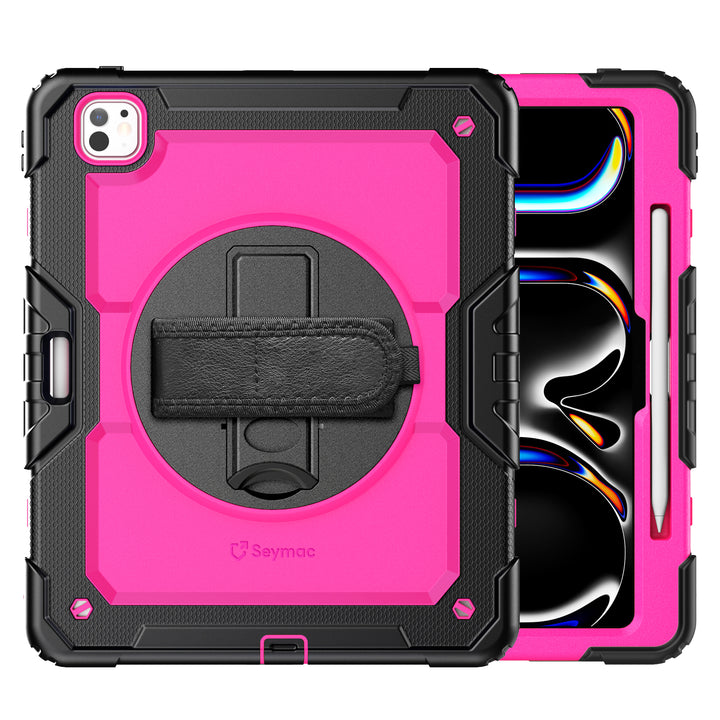 SEYMAC iPad Pro 13 Inch Case (M4) (2024)-Silicone-S Series-Black-SEYMAC