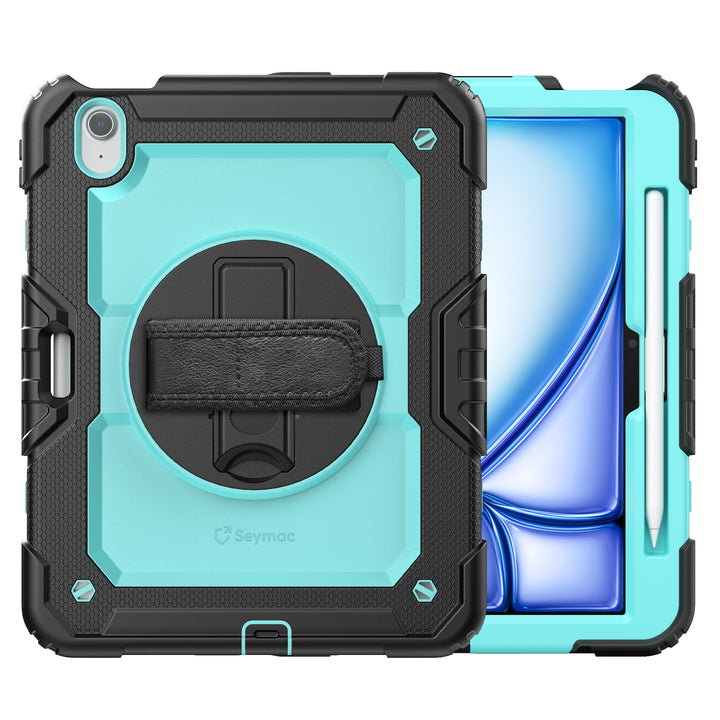 SEYMAC iPad Air 11 Inch Case (M2/M3) (2024/2025)-Silicone-S Series-Black-SEYMAC