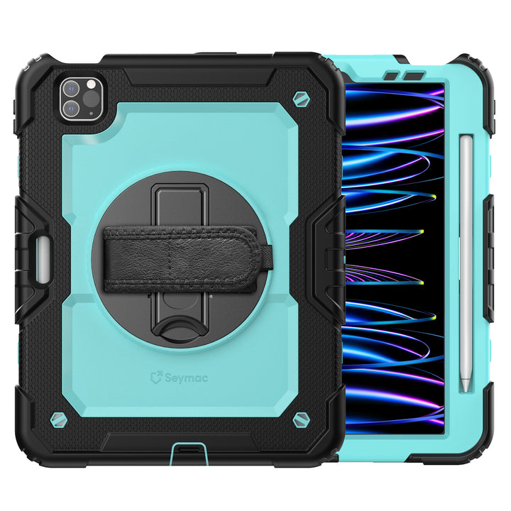 SEYMAC iPad Pro 11 Inch Case (2018-2022)-Silicone-S Series-Black-SEYMAC