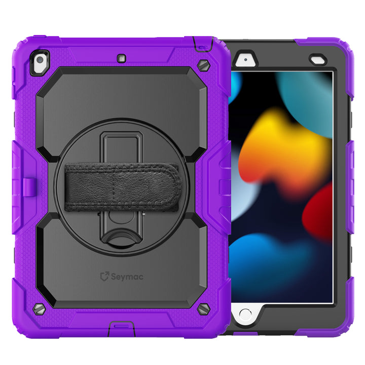 SEYMAC iPad 10.2 Inch Case (2019/2020/2021)-Silicone-S Series-Black-SEYMAC