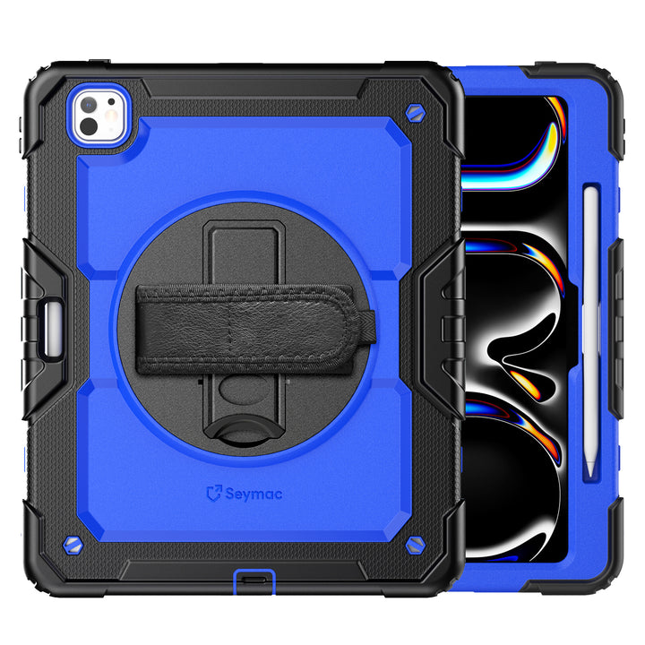 SEYMAC iPad Pro 13 Inch Case (M4) (2024)-Silicone-S Series-Black-SEYMAC