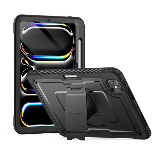 SEYMAC iPad Pro 11 Inch Case (M4) (2024)-TPU-K Series-Black
