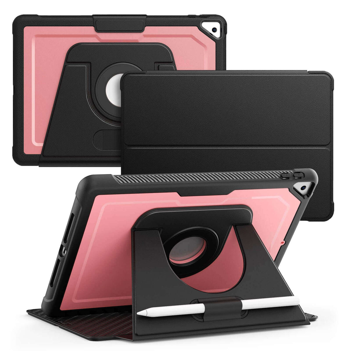 SEYMAC iPad Air 3rd Gen 10.5 Inch Case (2019) with multi-angle stand and detachable cover.