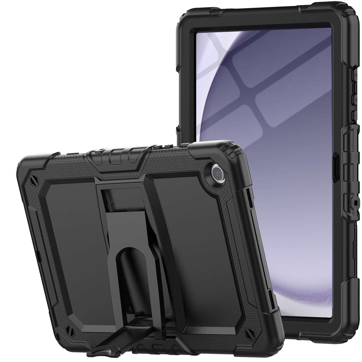 SEYMAC Galaxy Tab A9 Plus 11 Inch Case (2023)-Silicone-K Series-Black