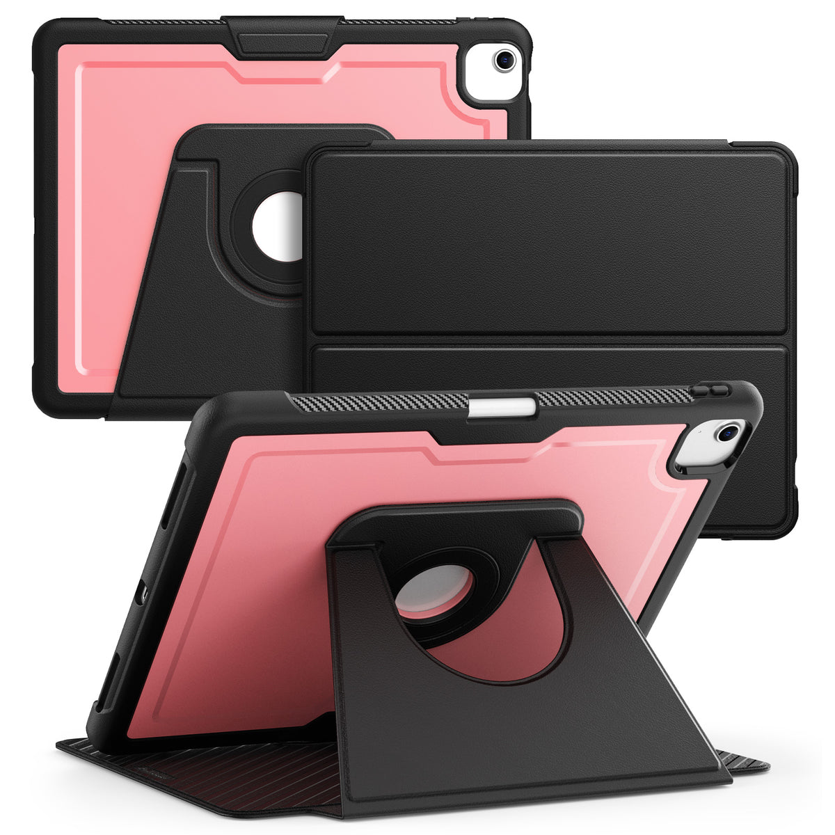 SEYMAC iPad Air 13 Inch Case (M2/M3) (2024/2025) featuring multi-angle stand and detachable cover.